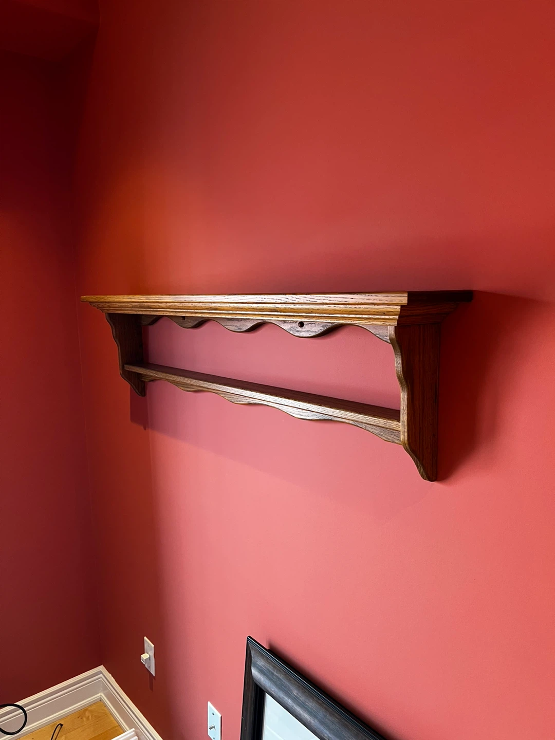 Solid Oak Wall Shelf