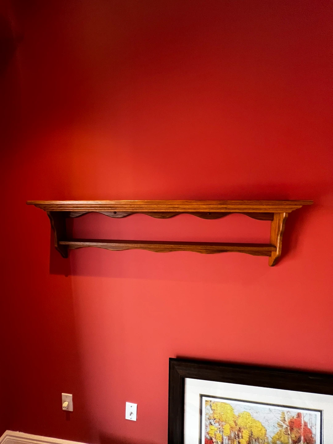 Solid Oak Wall Shelf - photo 2