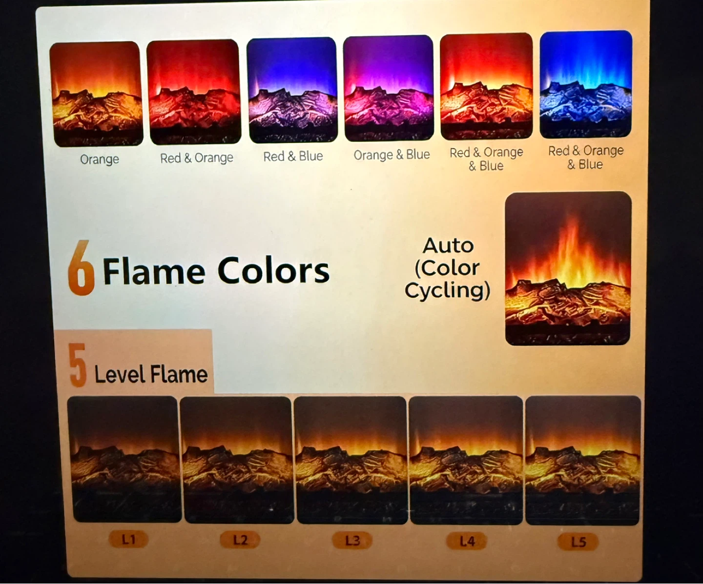 Electric Fireplace with Remote - photo 4