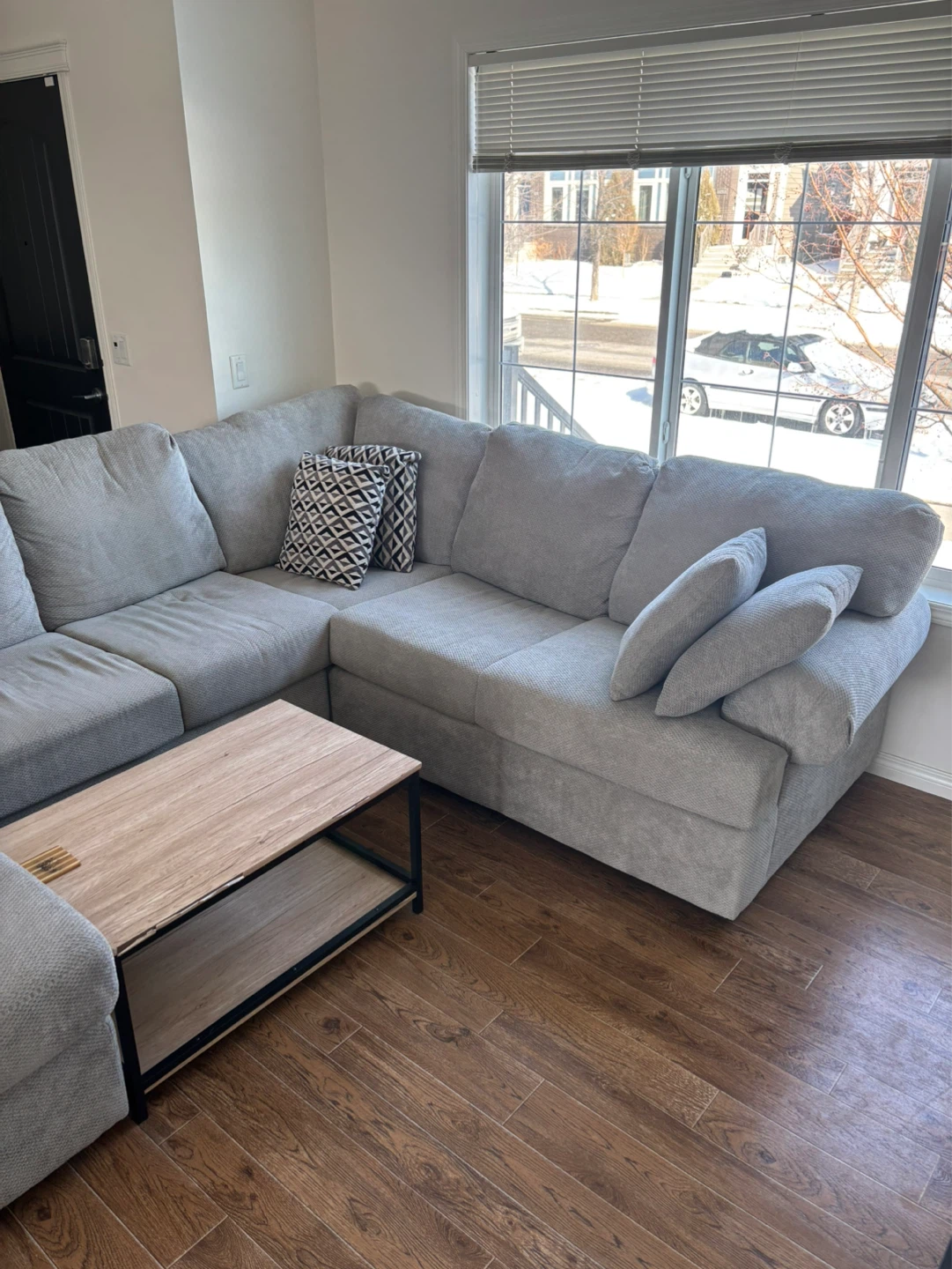 Grey Sectional with Chaise - photo 3