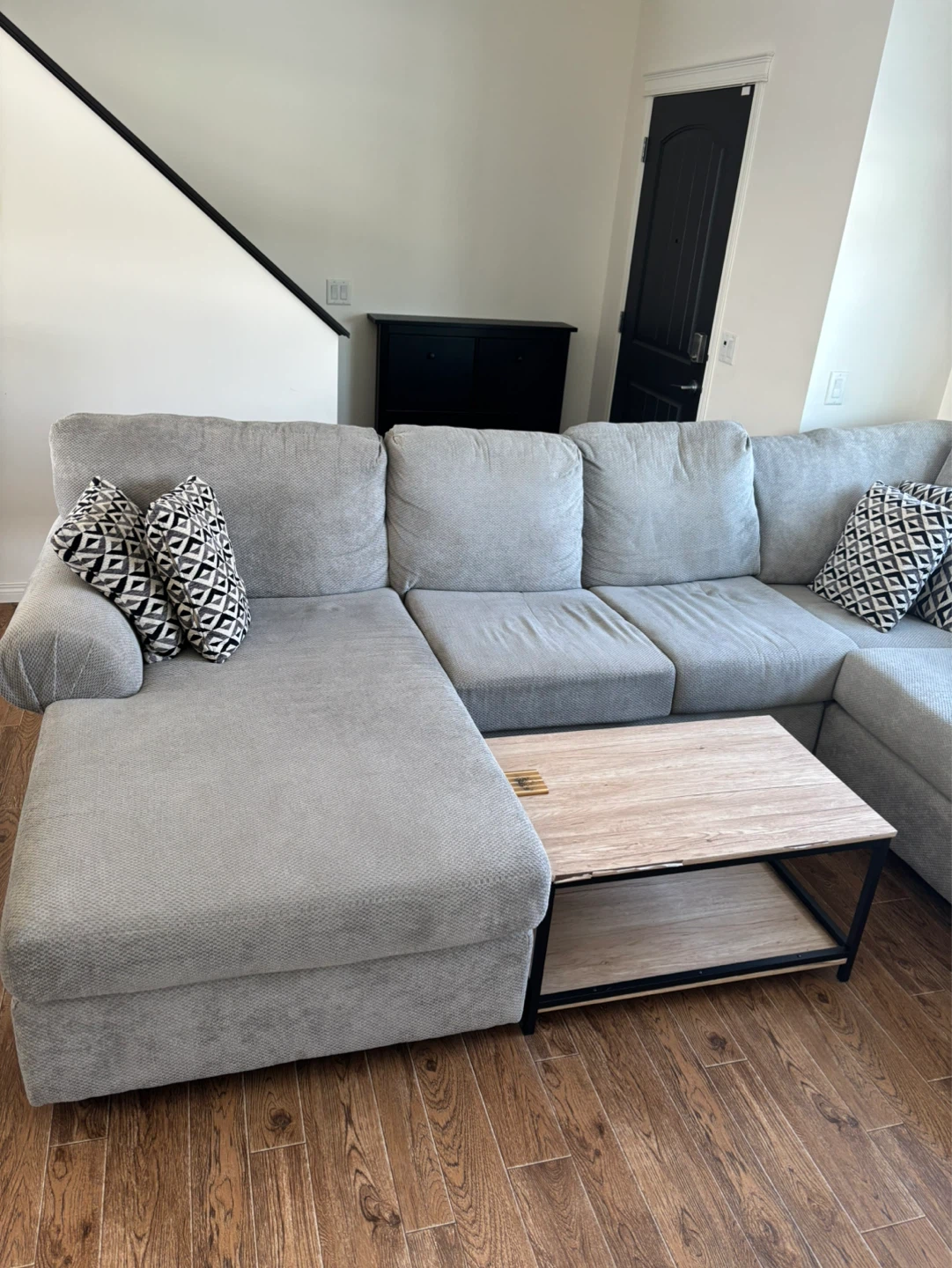 Grey Sectional with Chaise - photo 2