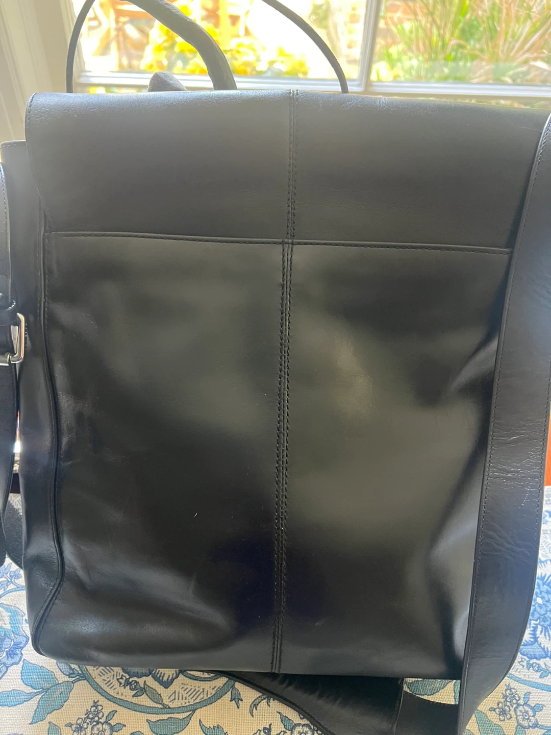 Cole Haan Black Leather Messenger Bag - photo 3