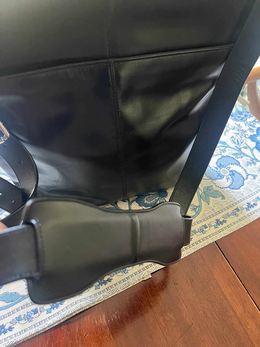 Cole Haan Black Leather Messenger Bag - photo 5