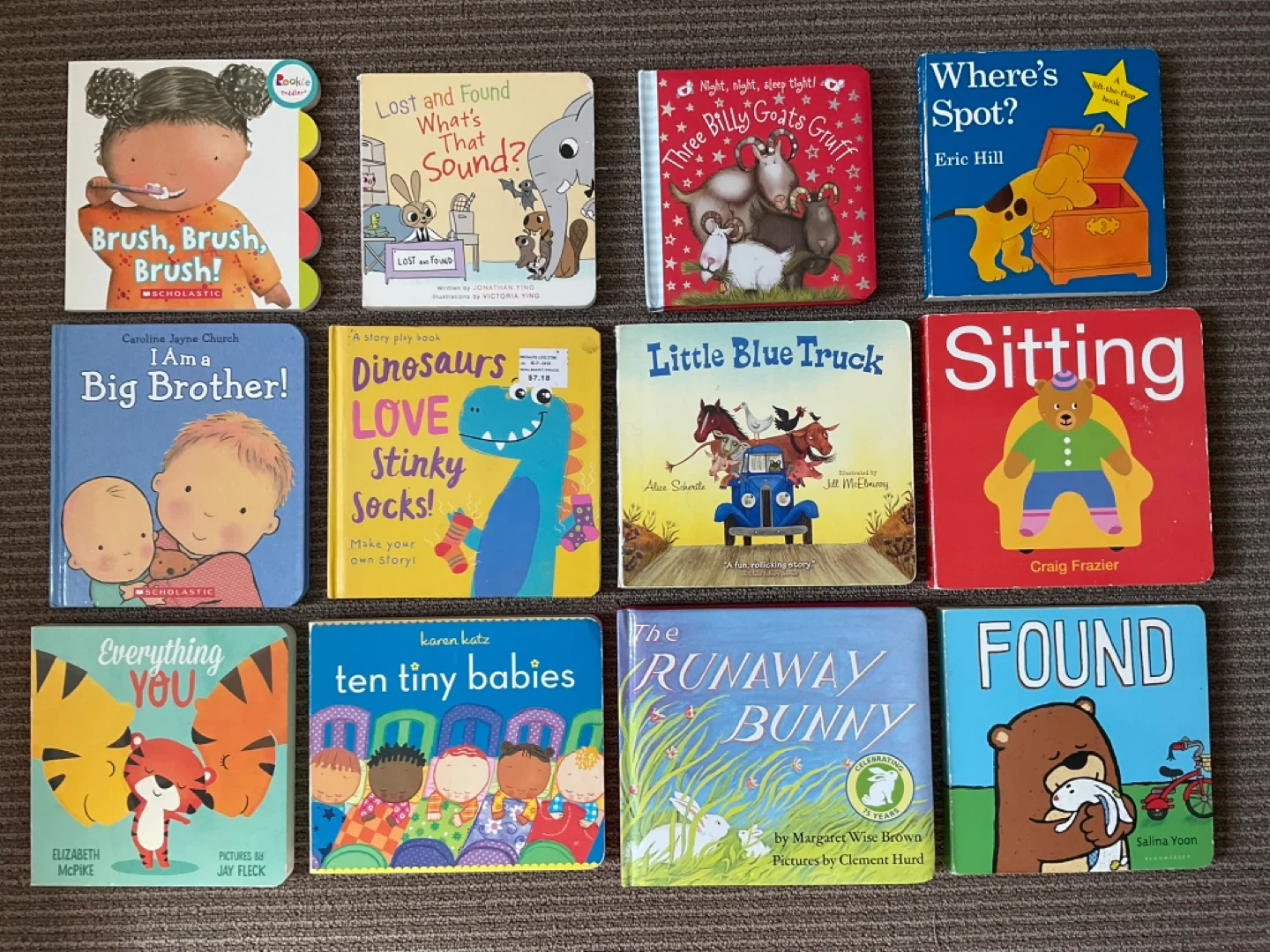 Lot of 12 Children's Board Books
