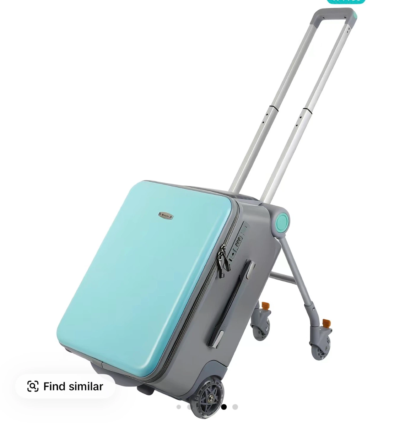 Ride-On Suitcase for Kids - Blue