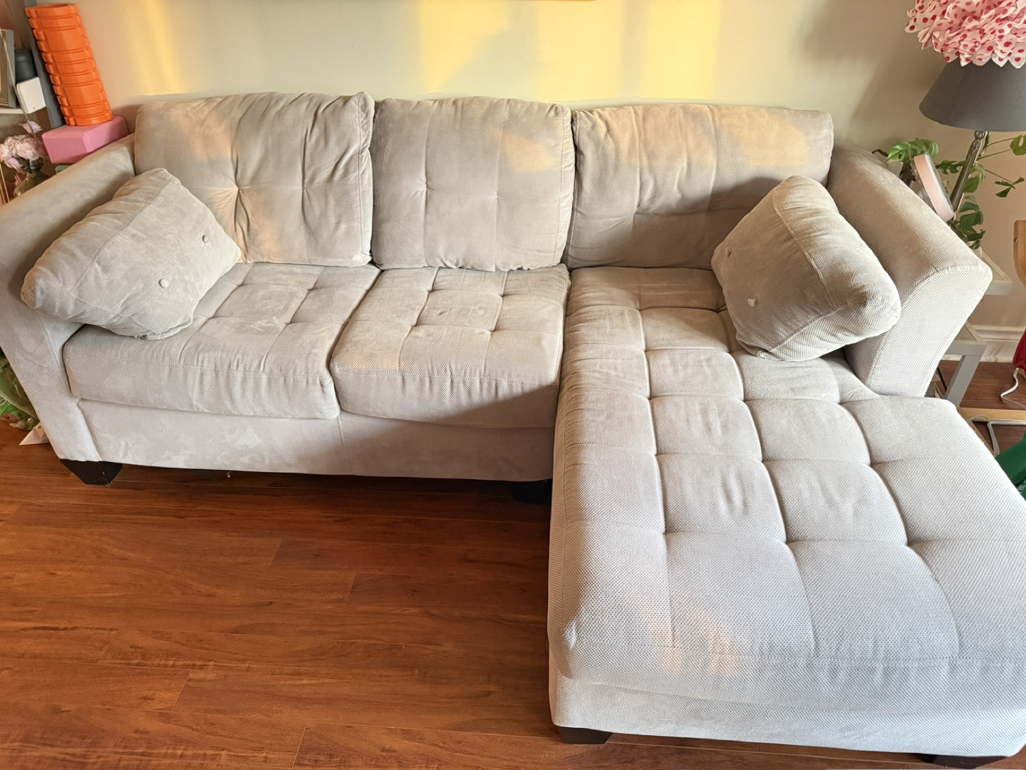 Light Grey Sectional Sofa - photo 2