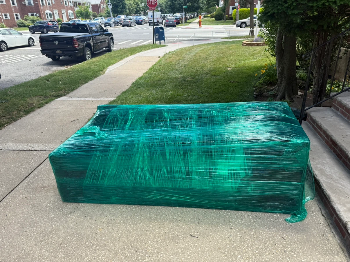 Free Couch Pre-Wrapped . You Transport