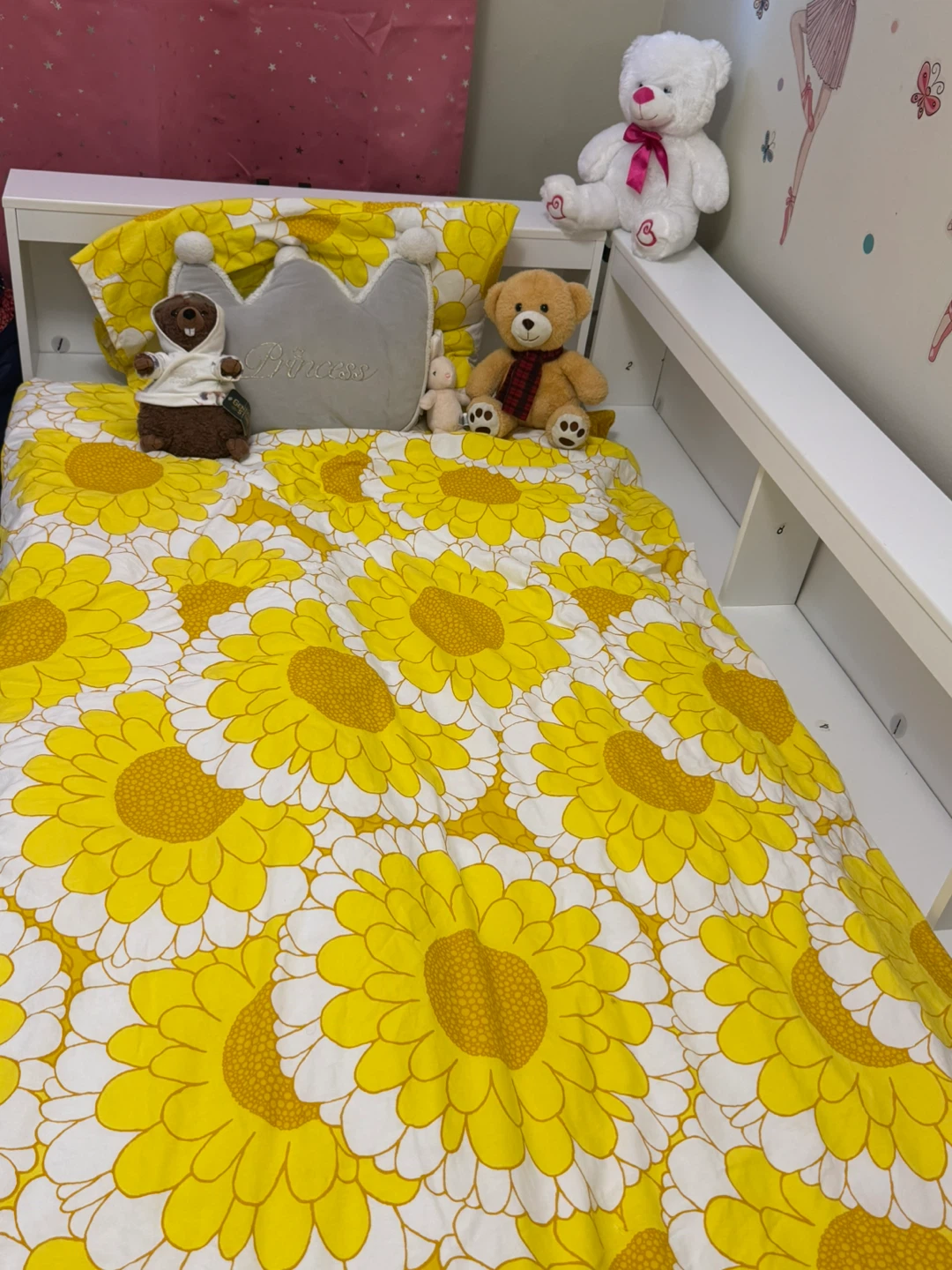 8” Box spring + Kids Twin Bed Frame with Bookcase Headboard - photo 4