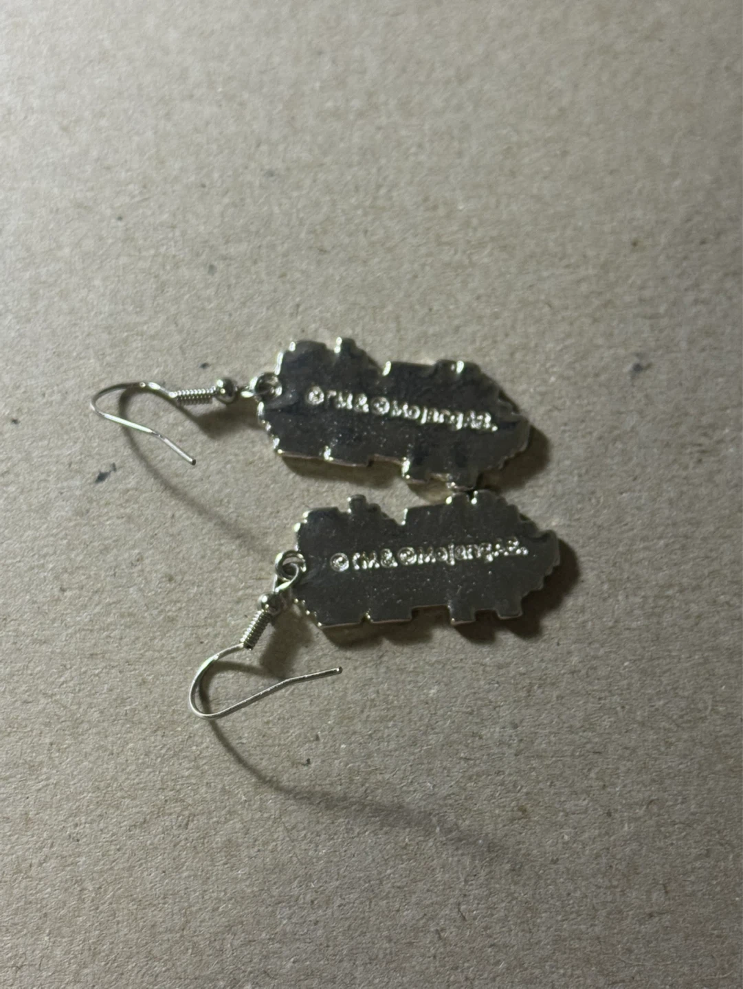 Minecraft Peony Flower Dangle Earrings - photo 3