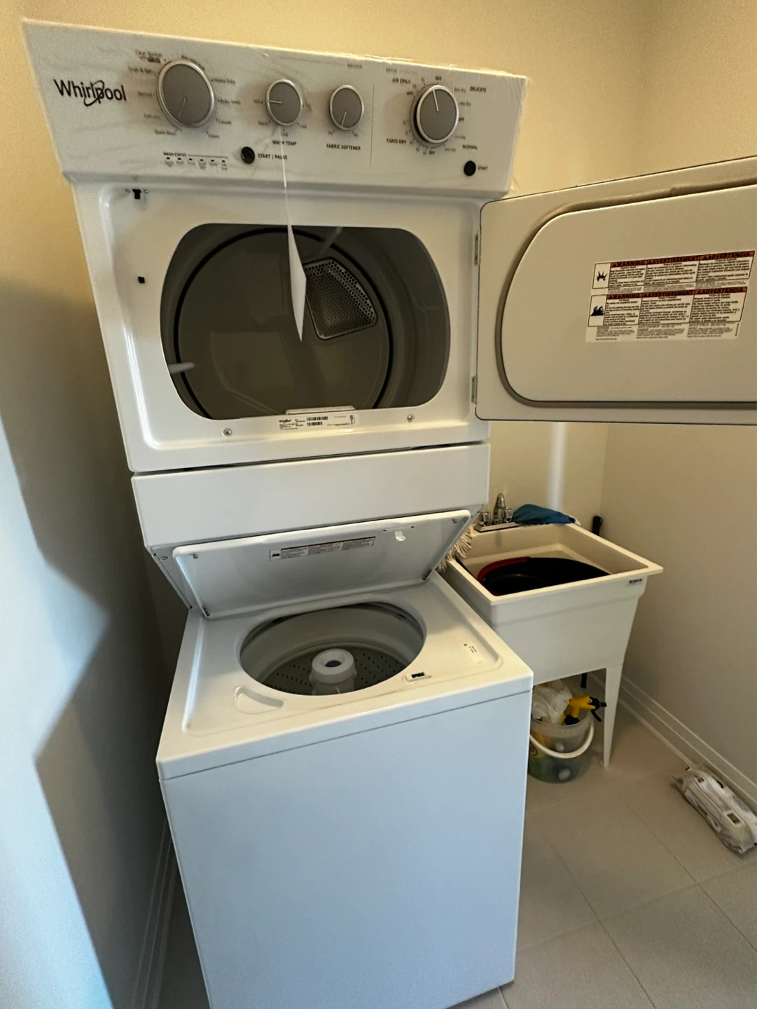 Whirlpool stack washer and dryer combo - photo 2