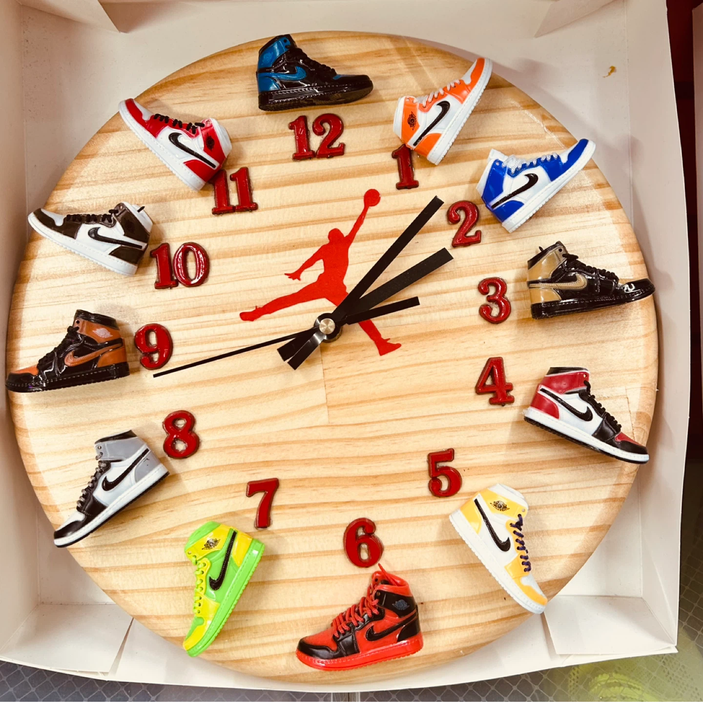 Perfect Father’s Dad Day Gift AJ1 Air Jordan Sneaker Clock - photo 2