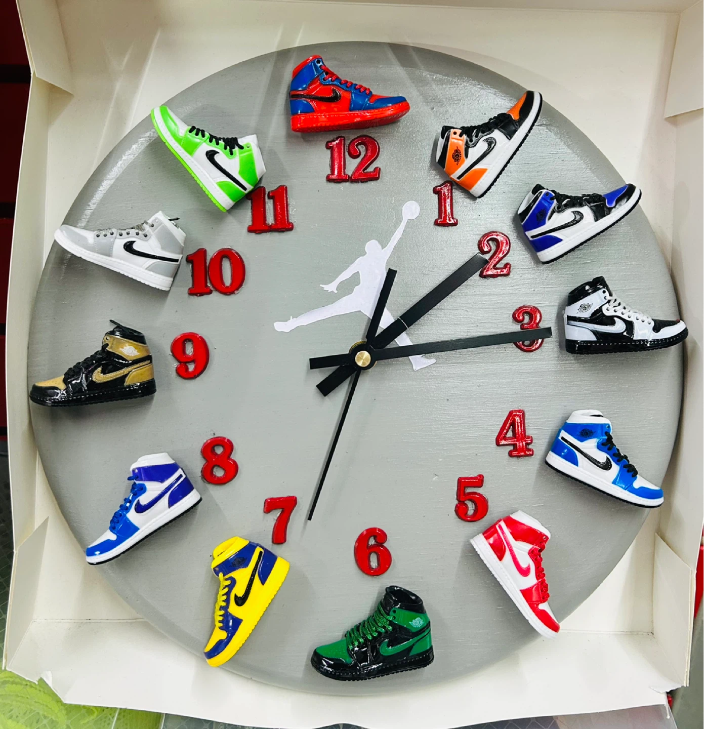 Perfect Father’s Dad Day Gift AJ1 Air Jordan Sneaker Clock - photo 3