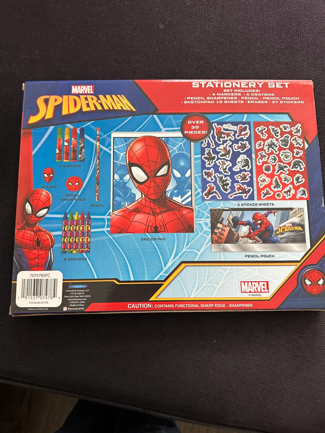 Brand new Marvel Spider-Man Stationery Set - photo 2