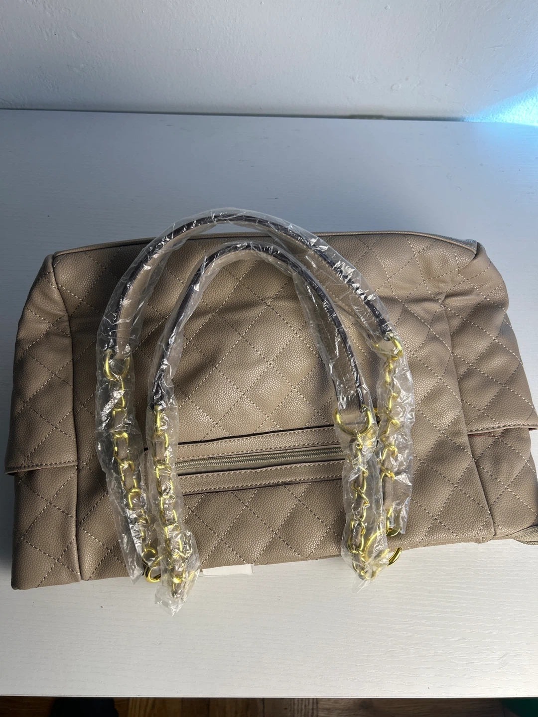 Quilted Chain Handbag Tote Bag - photo 2