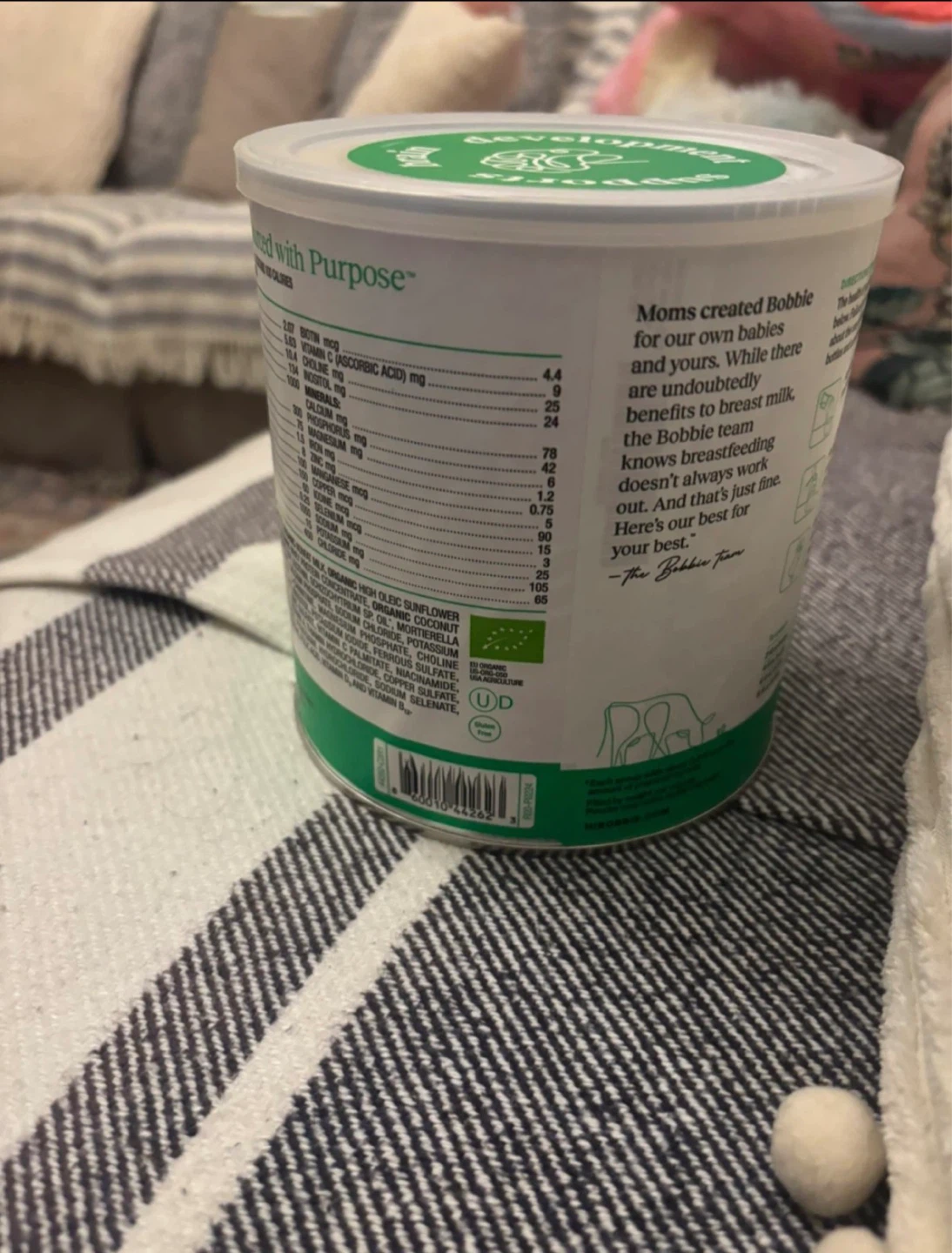 Bobbie Organic Infant Formula with Iron - Milk-Based Powder - photo 4