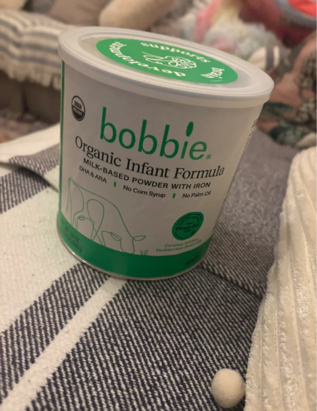 Bobbie Organic Infant Formula with Iron - Milk-Based Powder