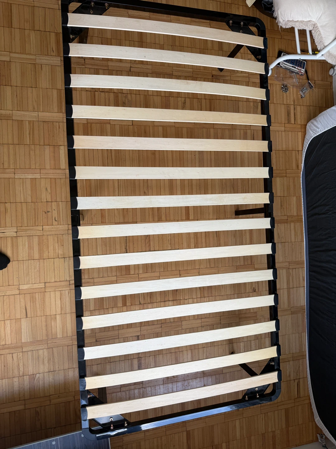 Twin XL Bed Frame with Wooden Slats - photo 4