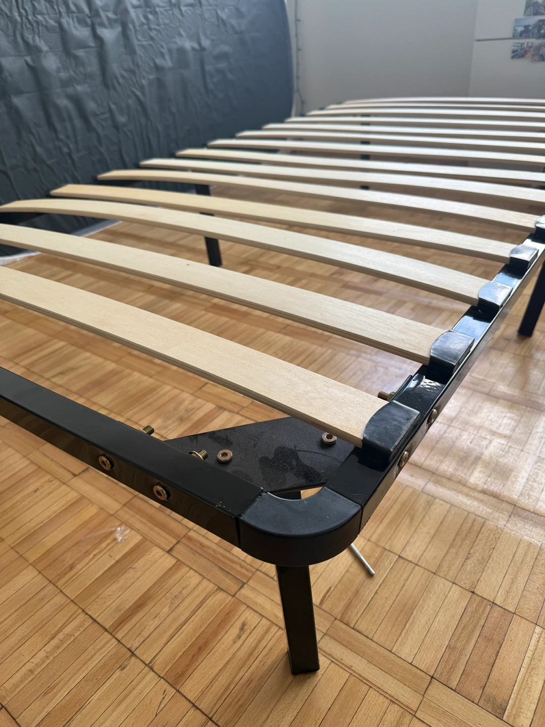 Twin XL Bed Frame with Wooden Slats - photo 5