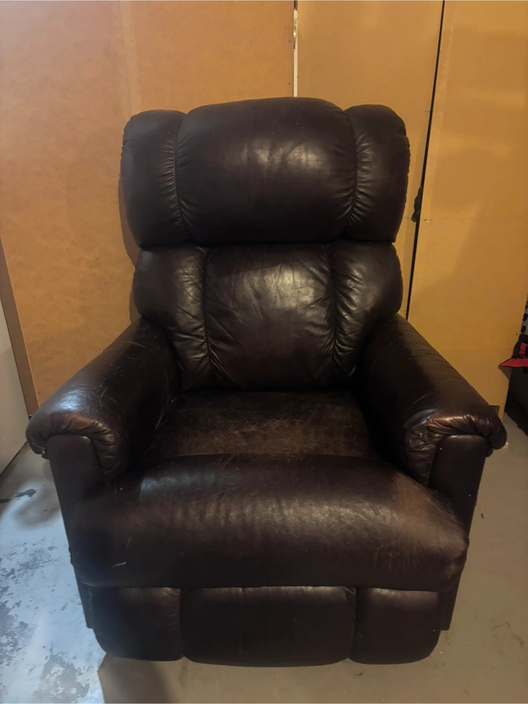 Brown Leather Recliner Chair