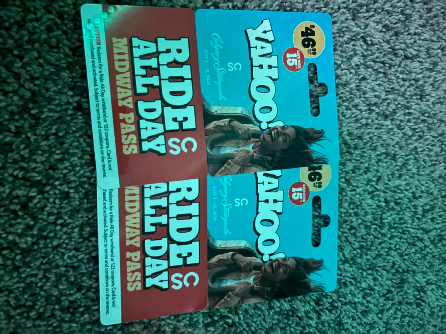 Calgary Stampede Ride All Day Midway Pass