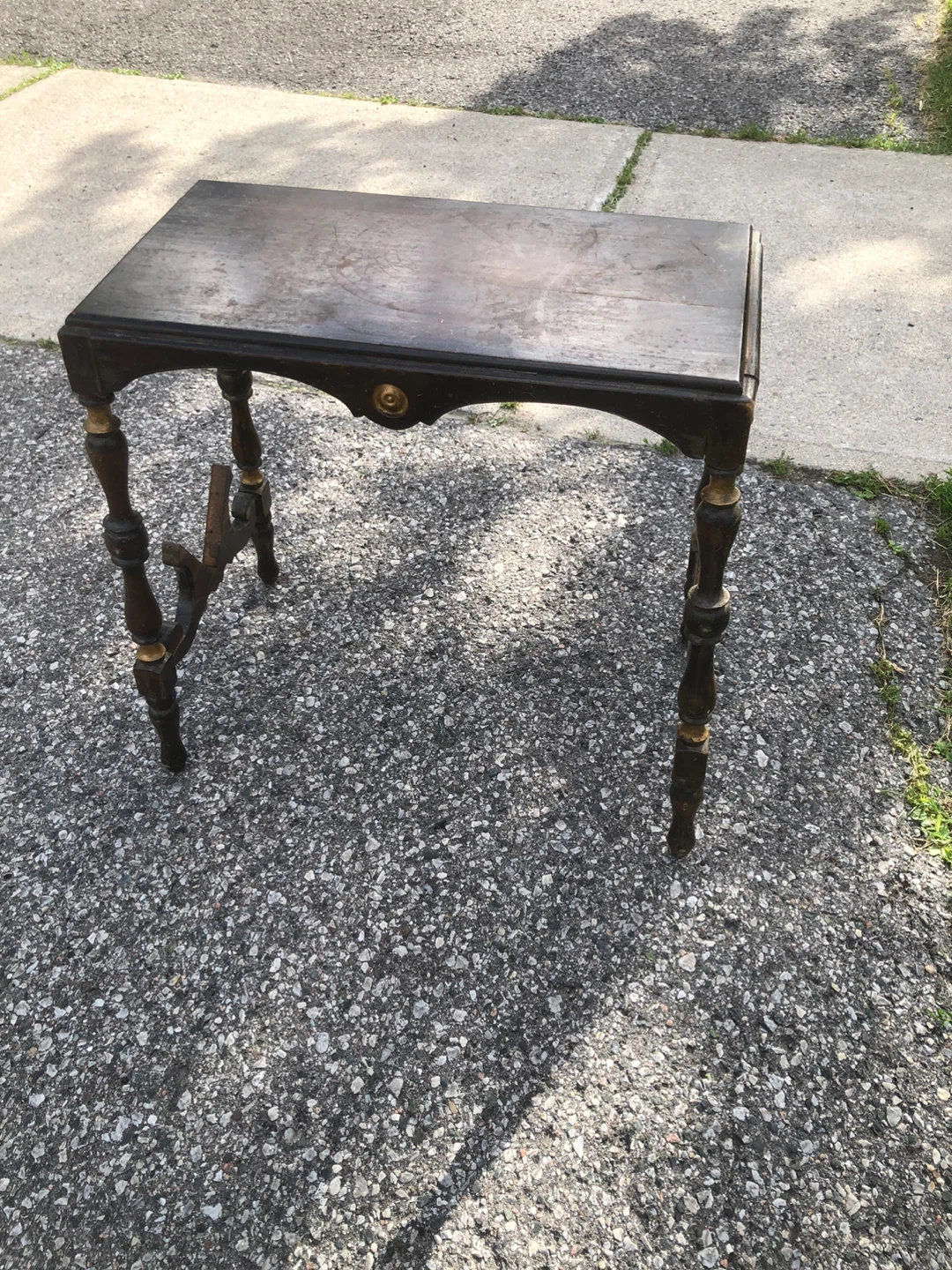 Vintage Wooden Side Table - photo 2