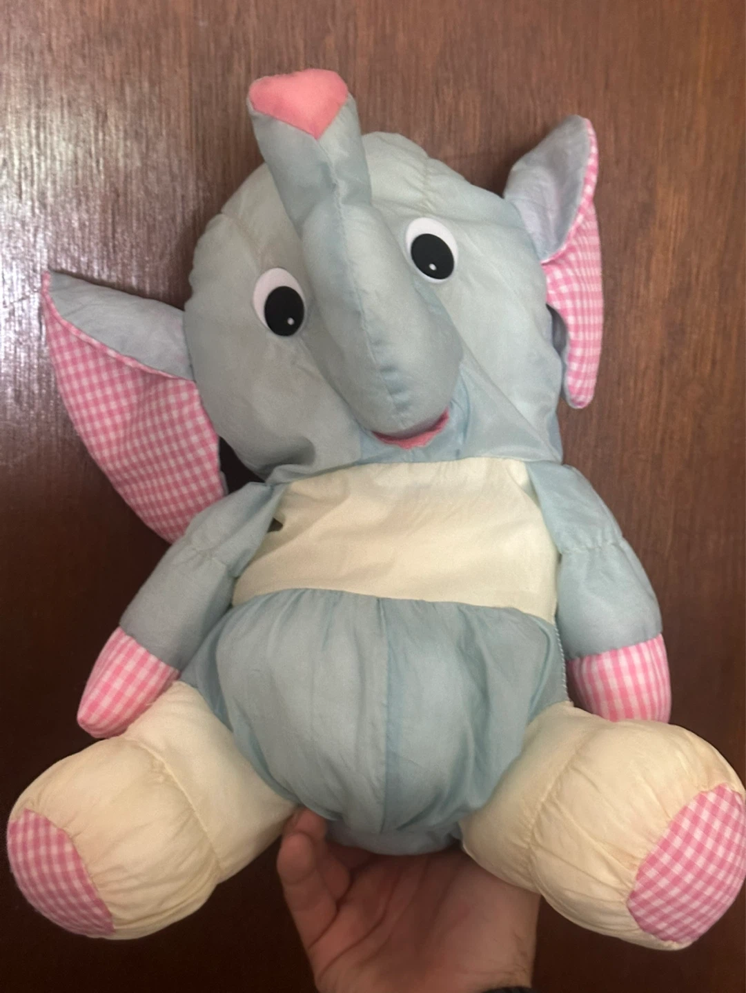 1980s Fisher Price Puffalump Plush Elephant