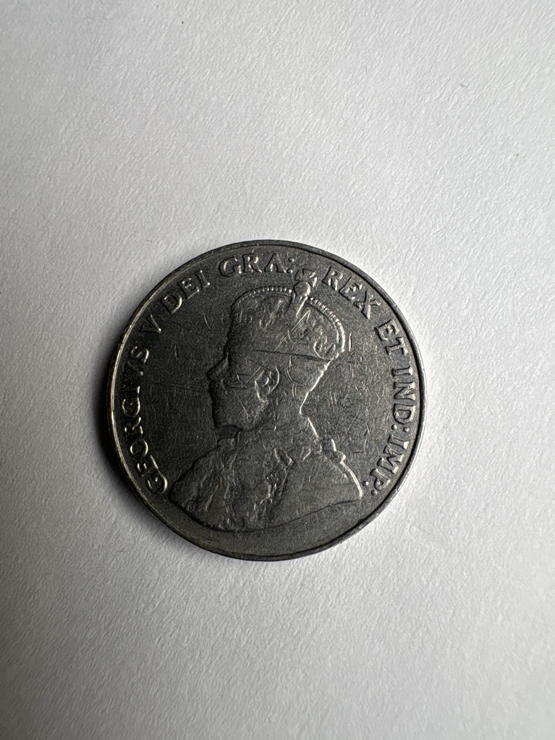 1932 Canada Five Cents Coin - photo 2