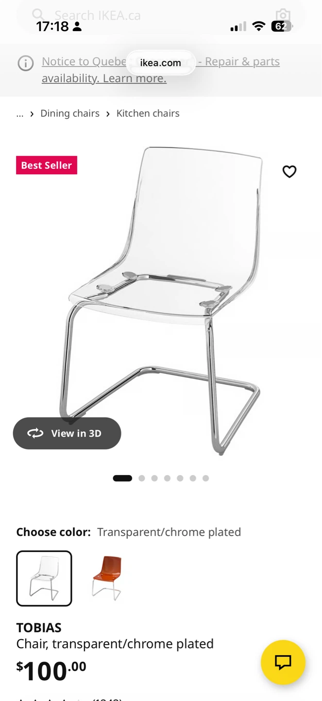 IKEA TOBIAS chair - photo 3