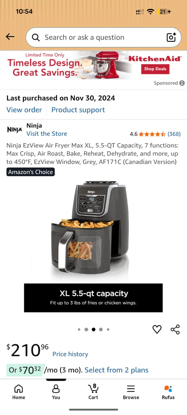 Ninja air fryer