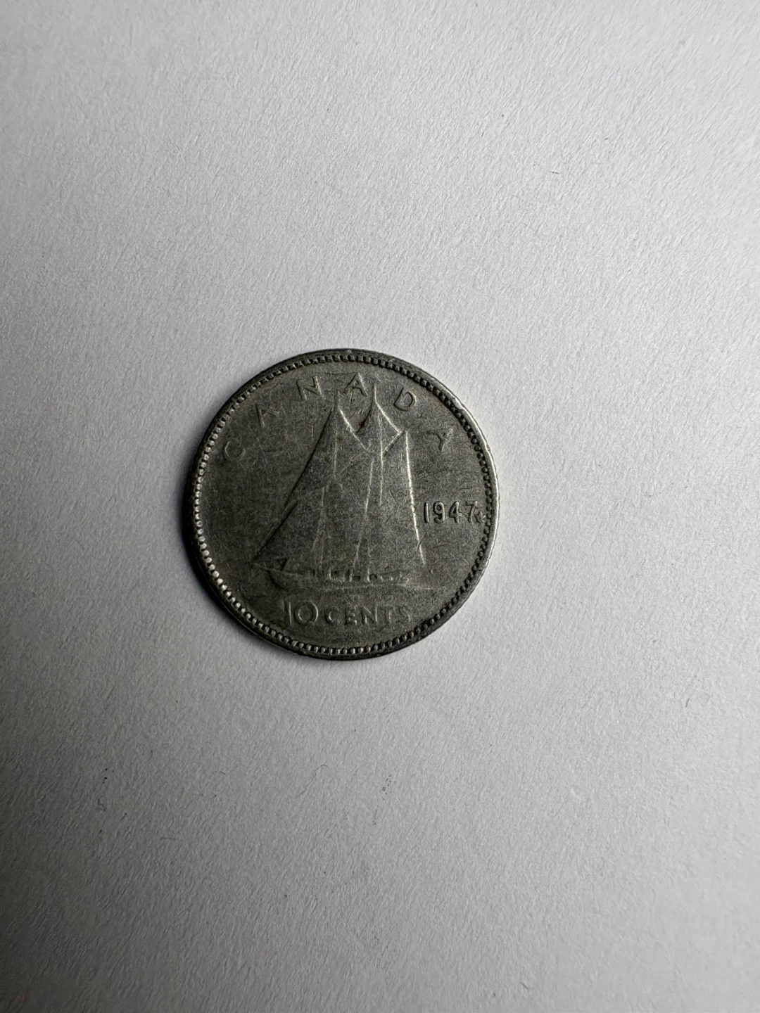 1947 Canadian 10 Cents Coins