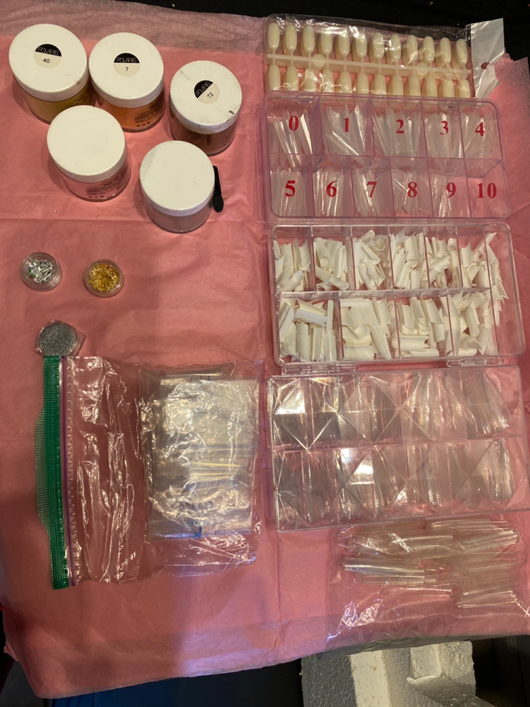 Polar Nail System Dipping Powder & Nail Tips Set