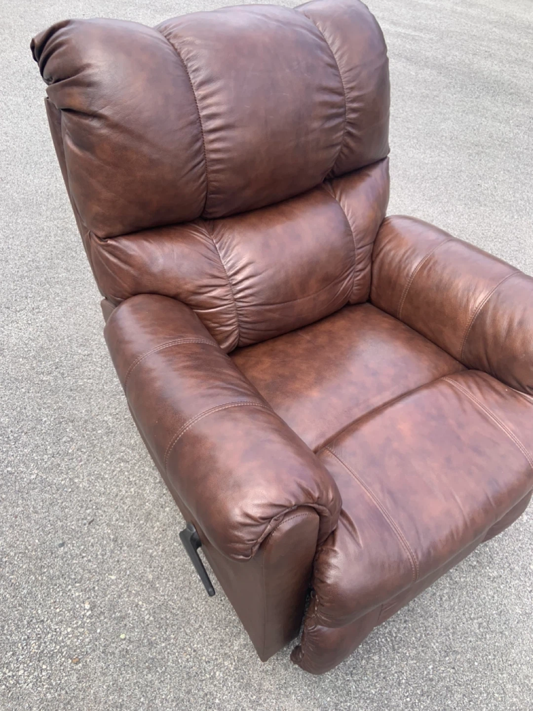 Brown Leather Recliner Chair - photo 3