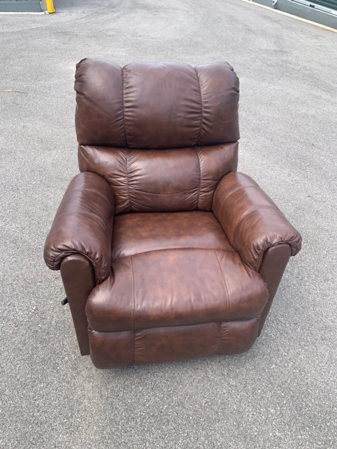 Brown Leather Recliner Chair