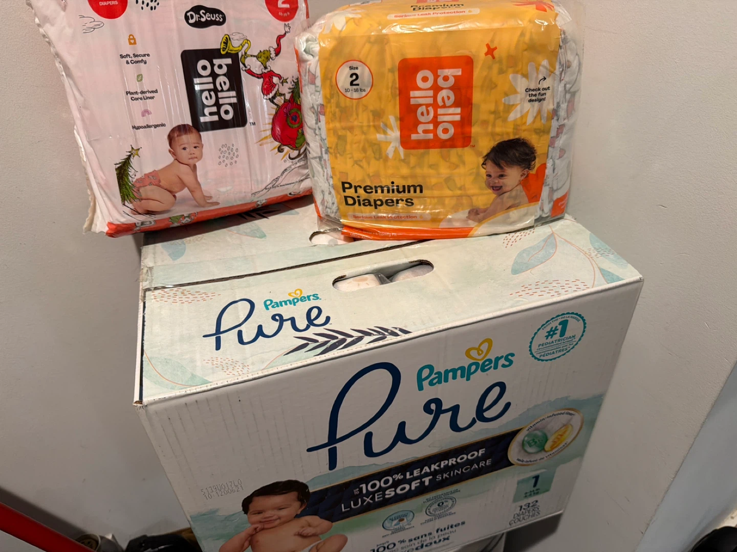 Pampers Pure Size 1 Diapers - 132 Count