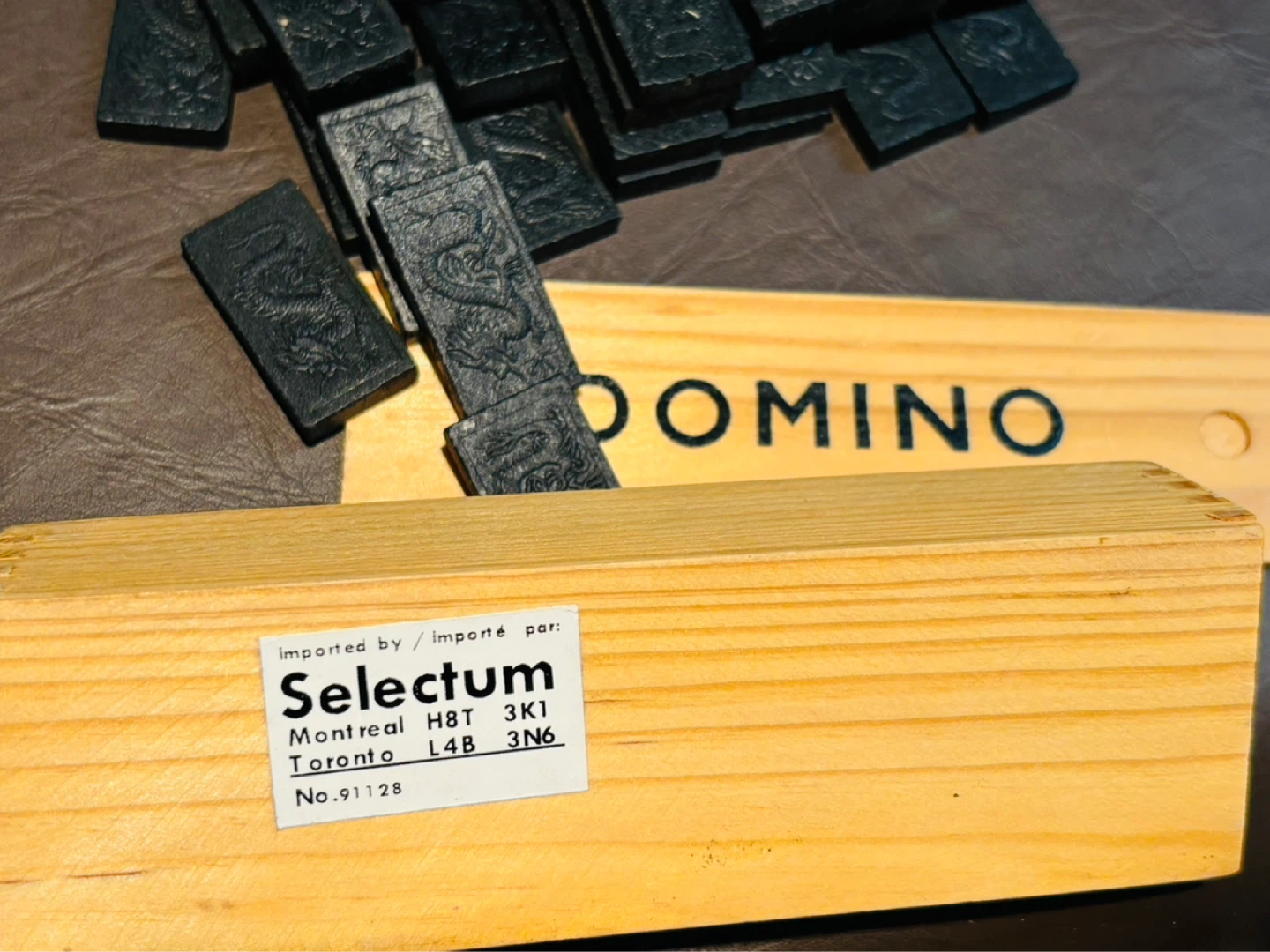 Vintage Domino Set in Wooden Box - photo 4