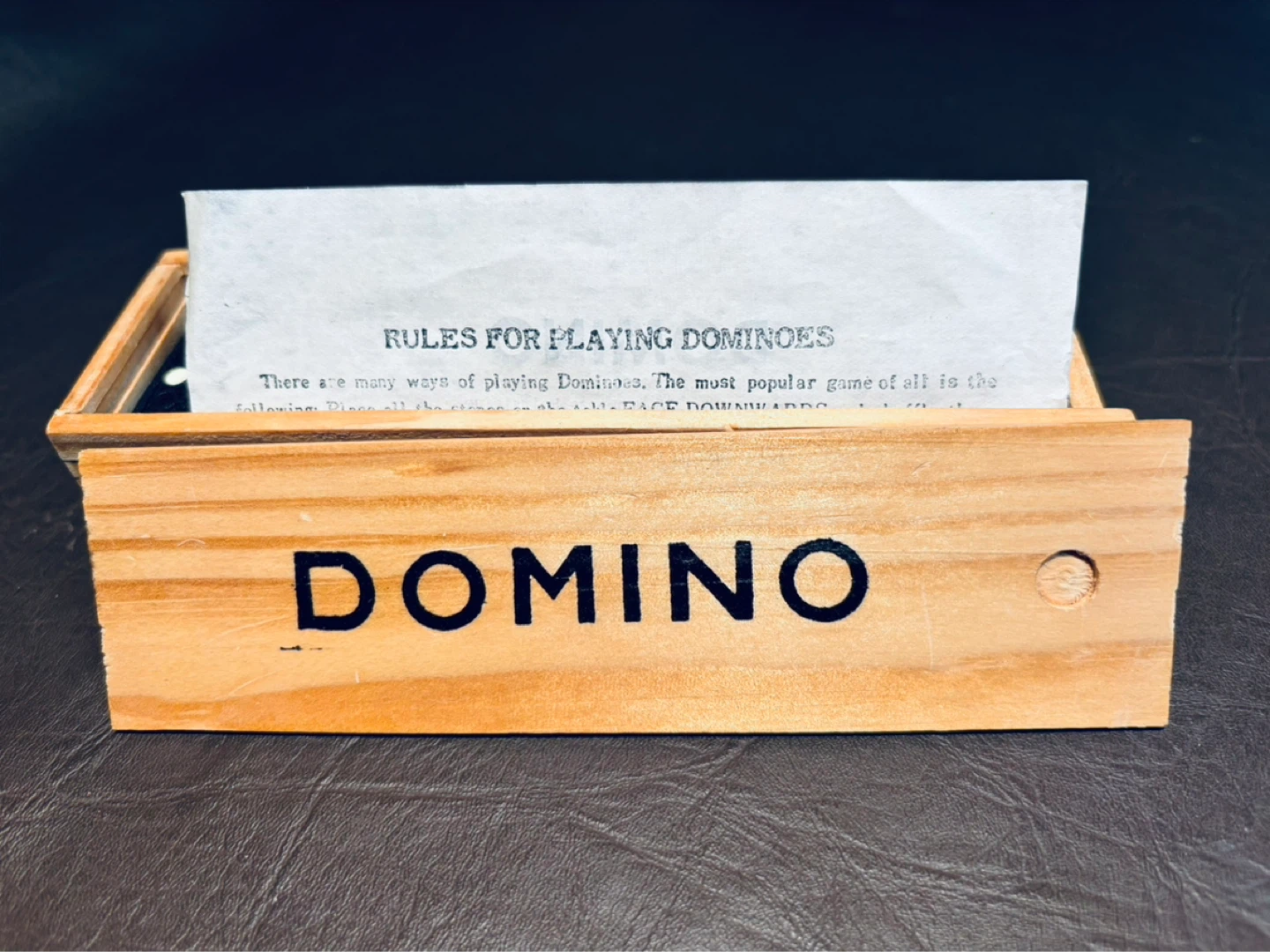 Vintage Domino Set in Wooden Box - photo 3