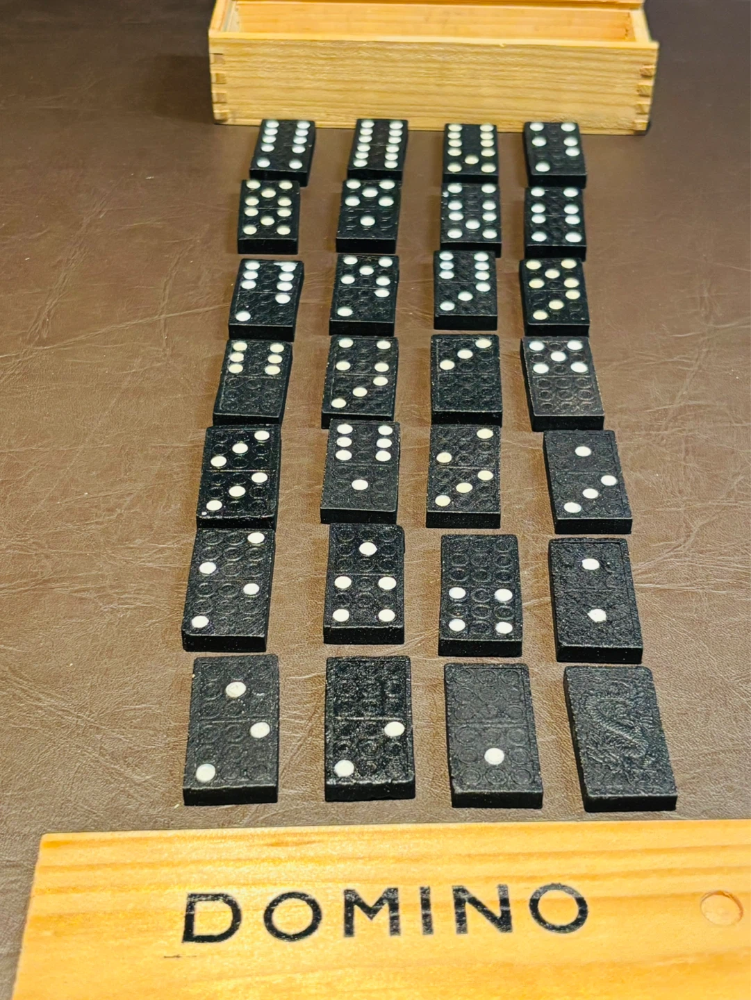 Vintage Domino Set in Wooden Box - photo 5