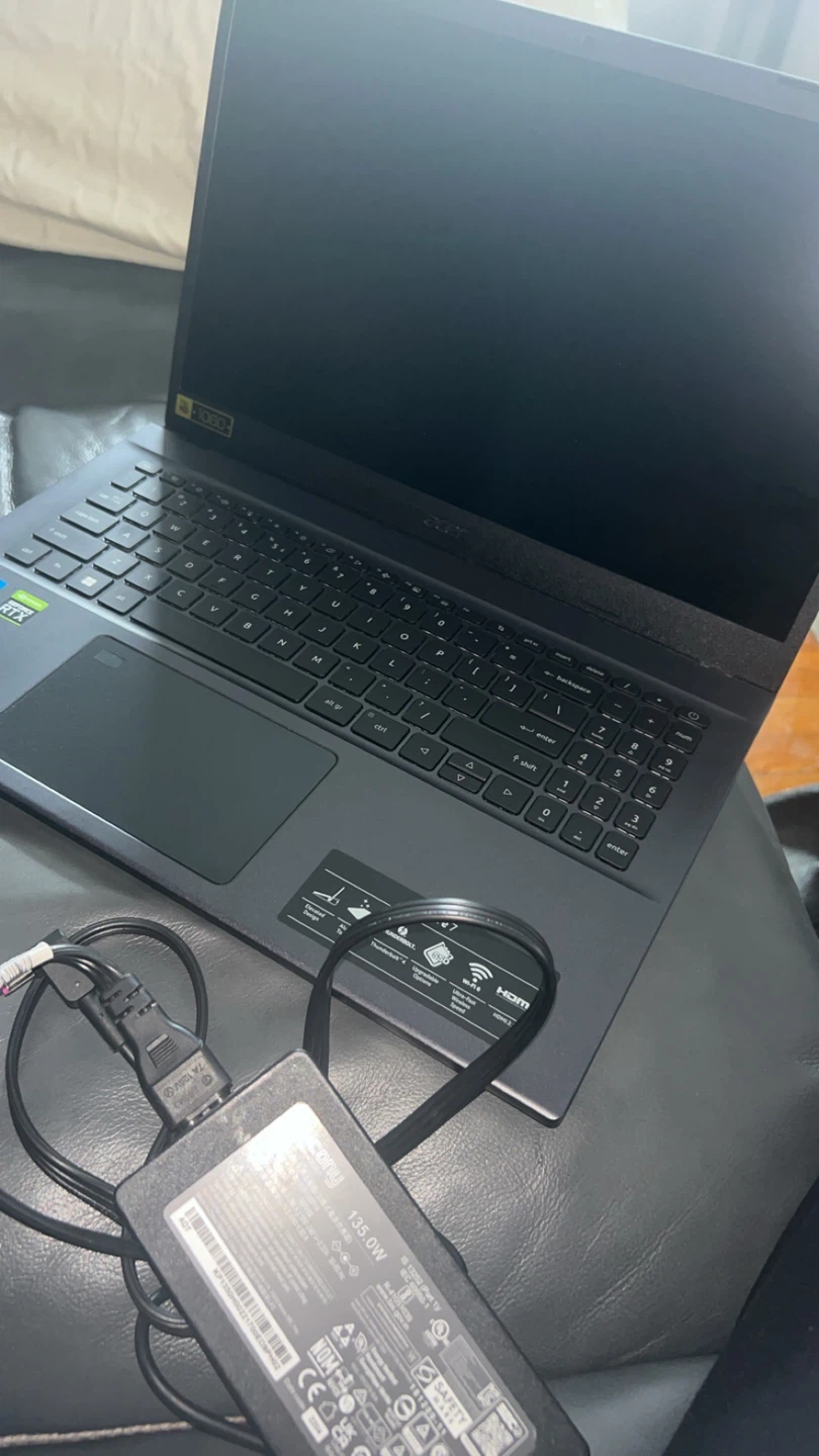 Acer Laptop with 135W Power Adapter