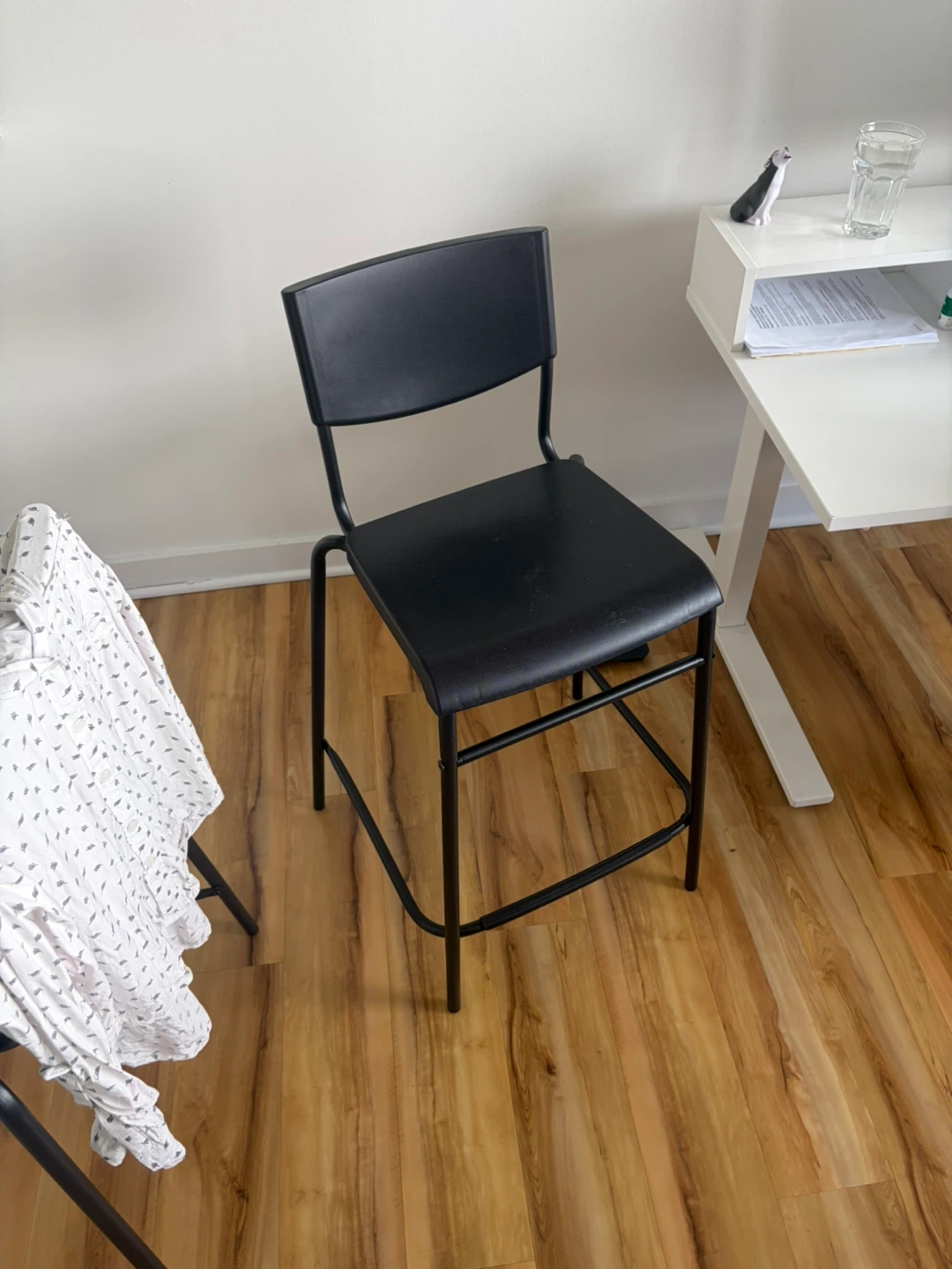 Black Metal Counter Stool from Ikea used for 2 months