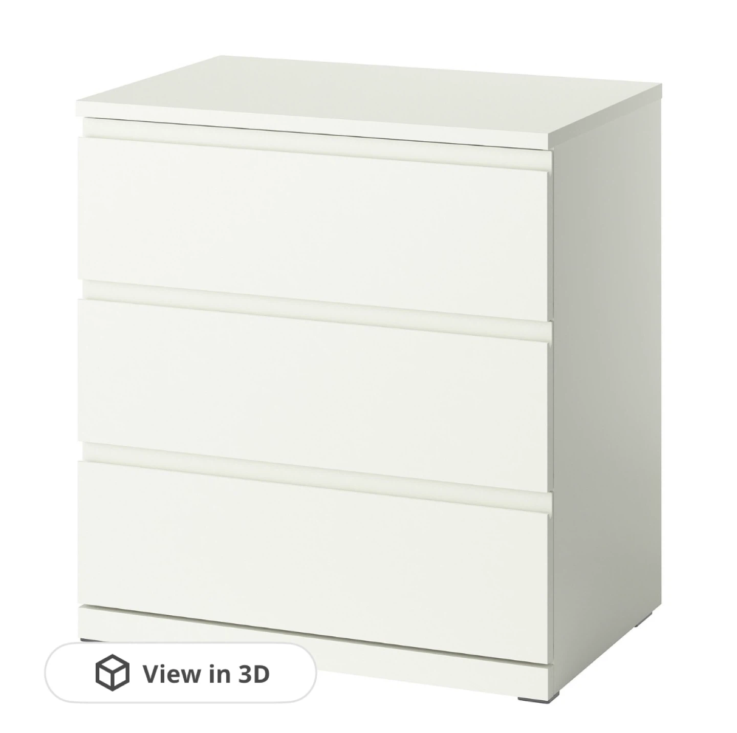 IKEA STORKLINTA 3-drawer chest (white) - photo 4