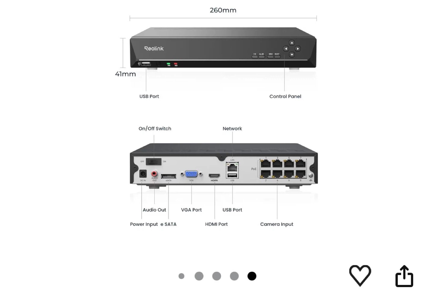 Reolink NVR 8-Channel Security Nvr box - photo 4