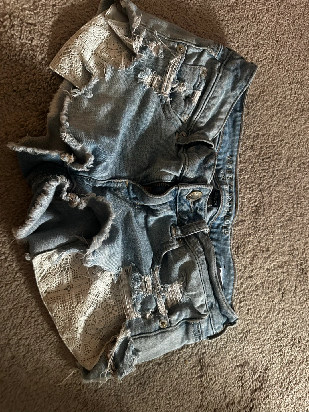GRG Denim High Waist Denim Shorts