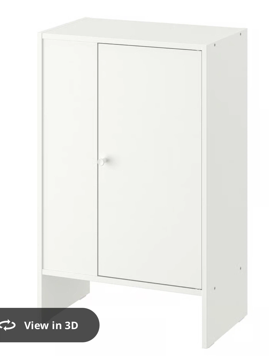 IKEA KALLAX White Storage Unit with Doors - photo 3
