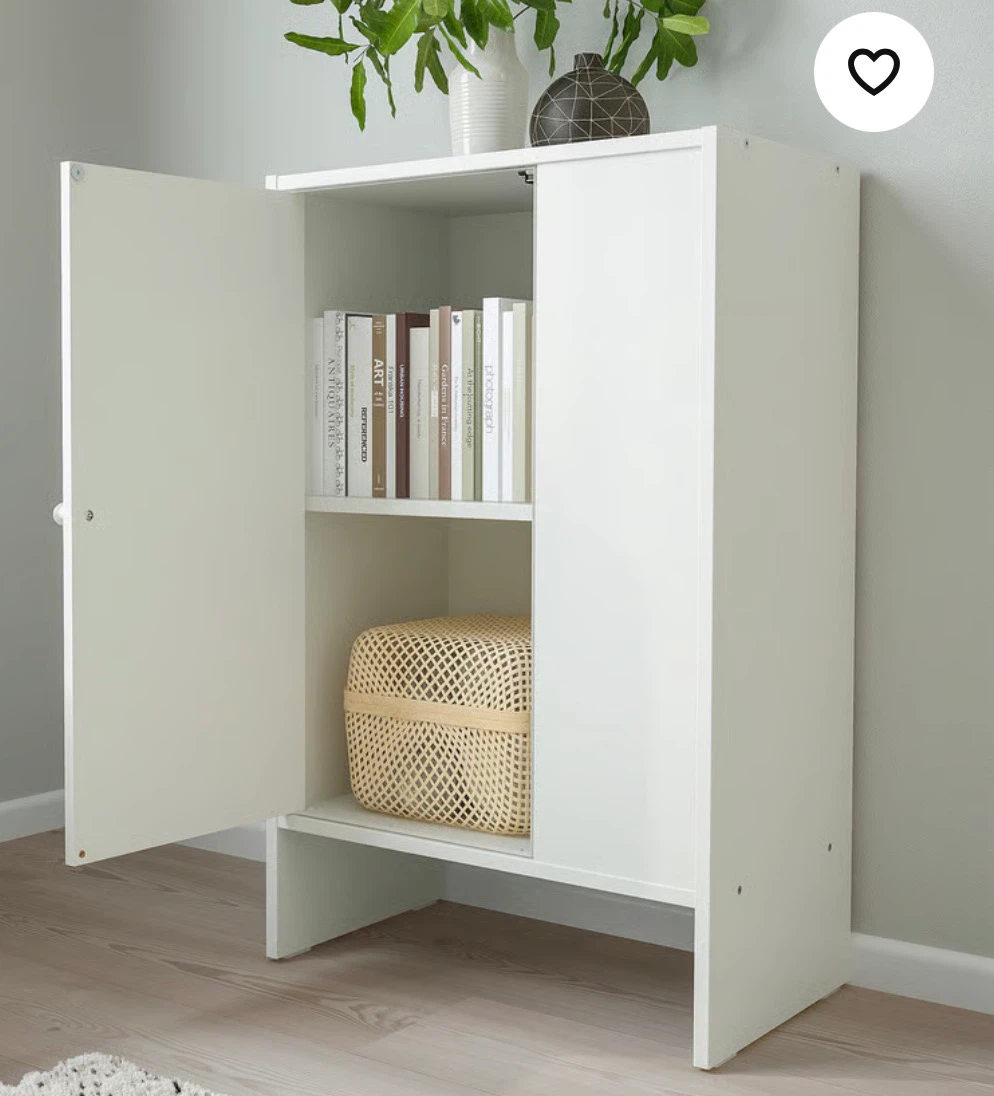 IKEA KALLAX White Storage Unit with Doors - photo 4