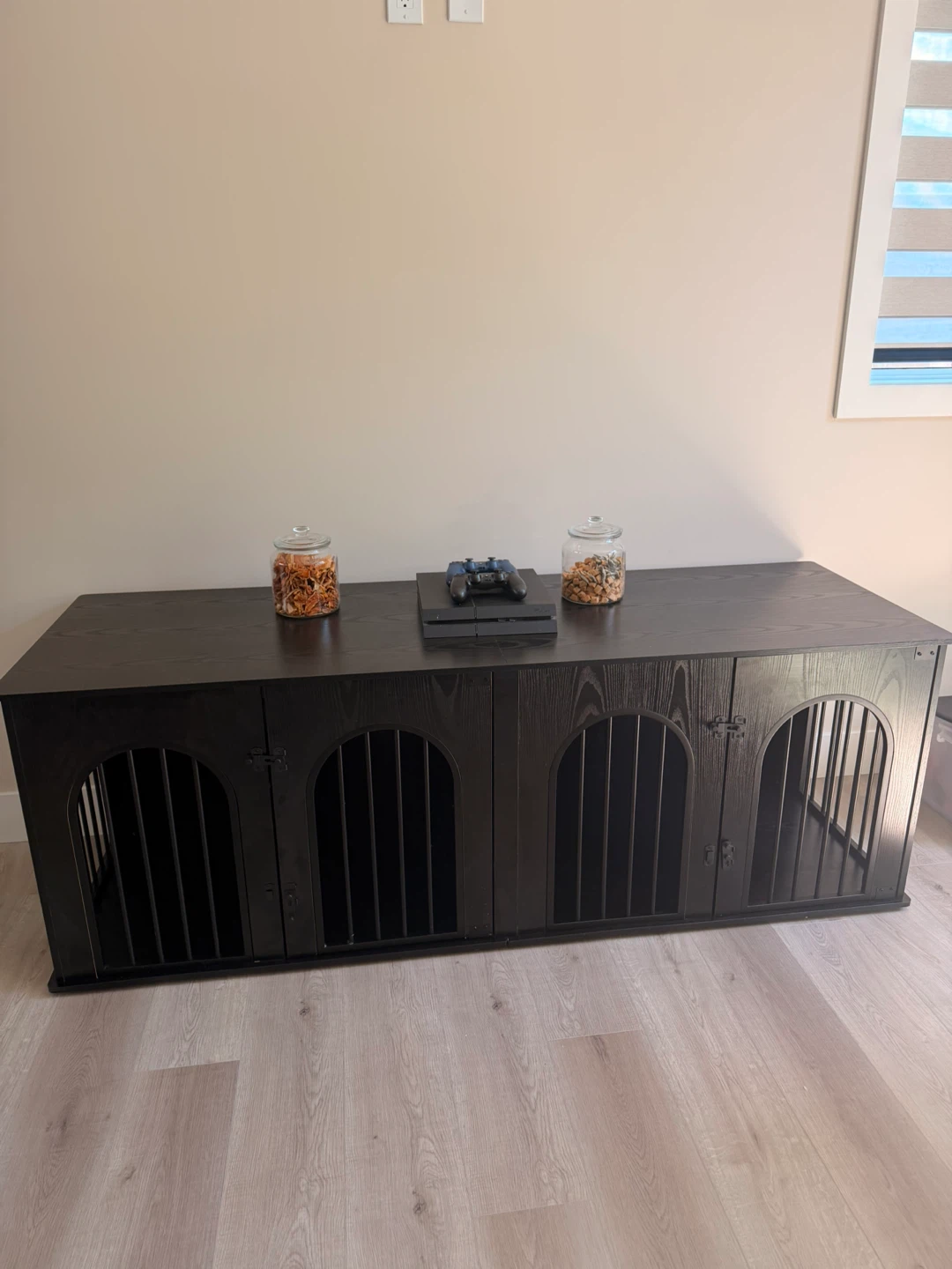 Large Dark Wood Pet Enclosure / Cabinet