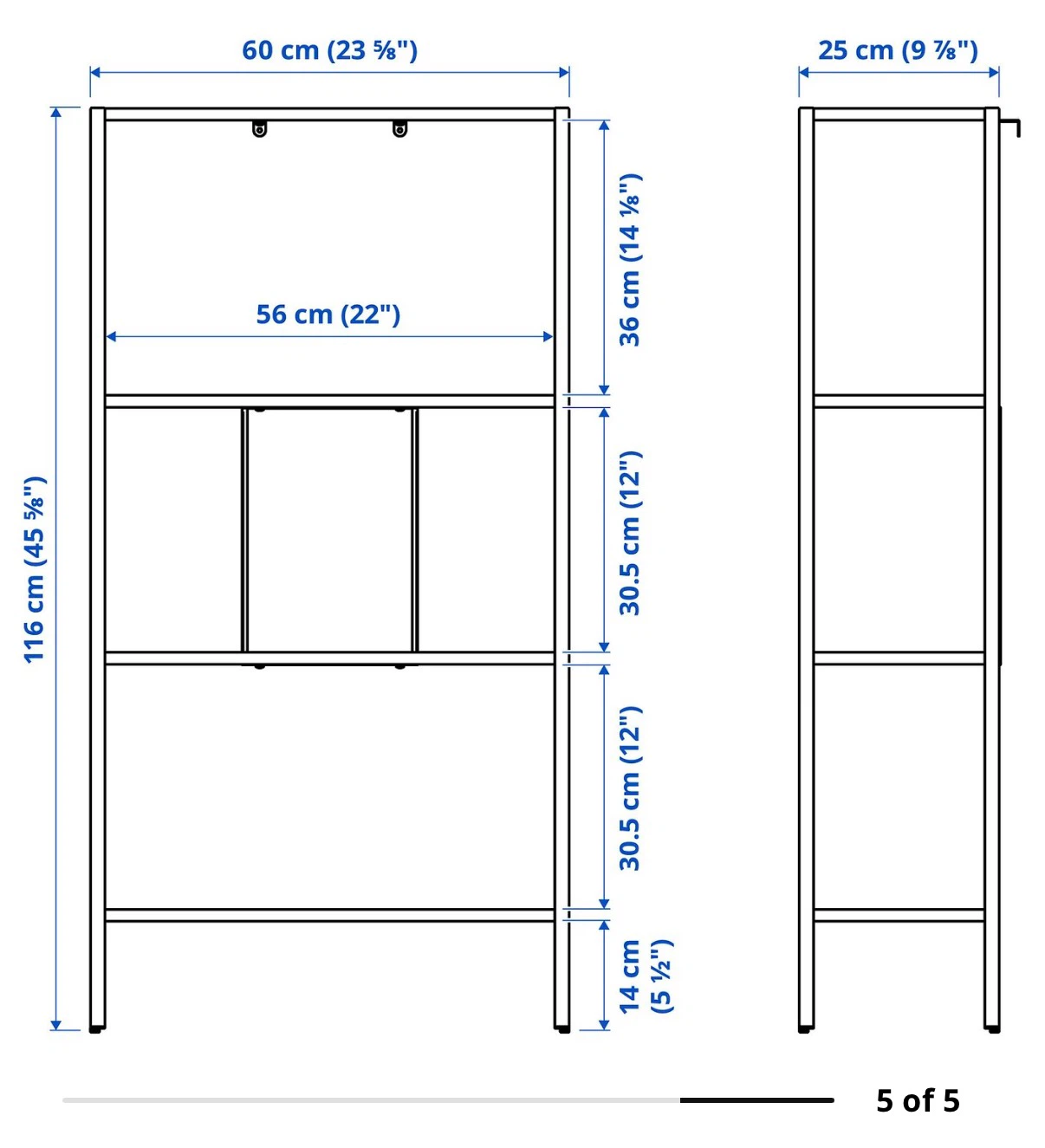 IKEA White Shelving Unit - photo 2