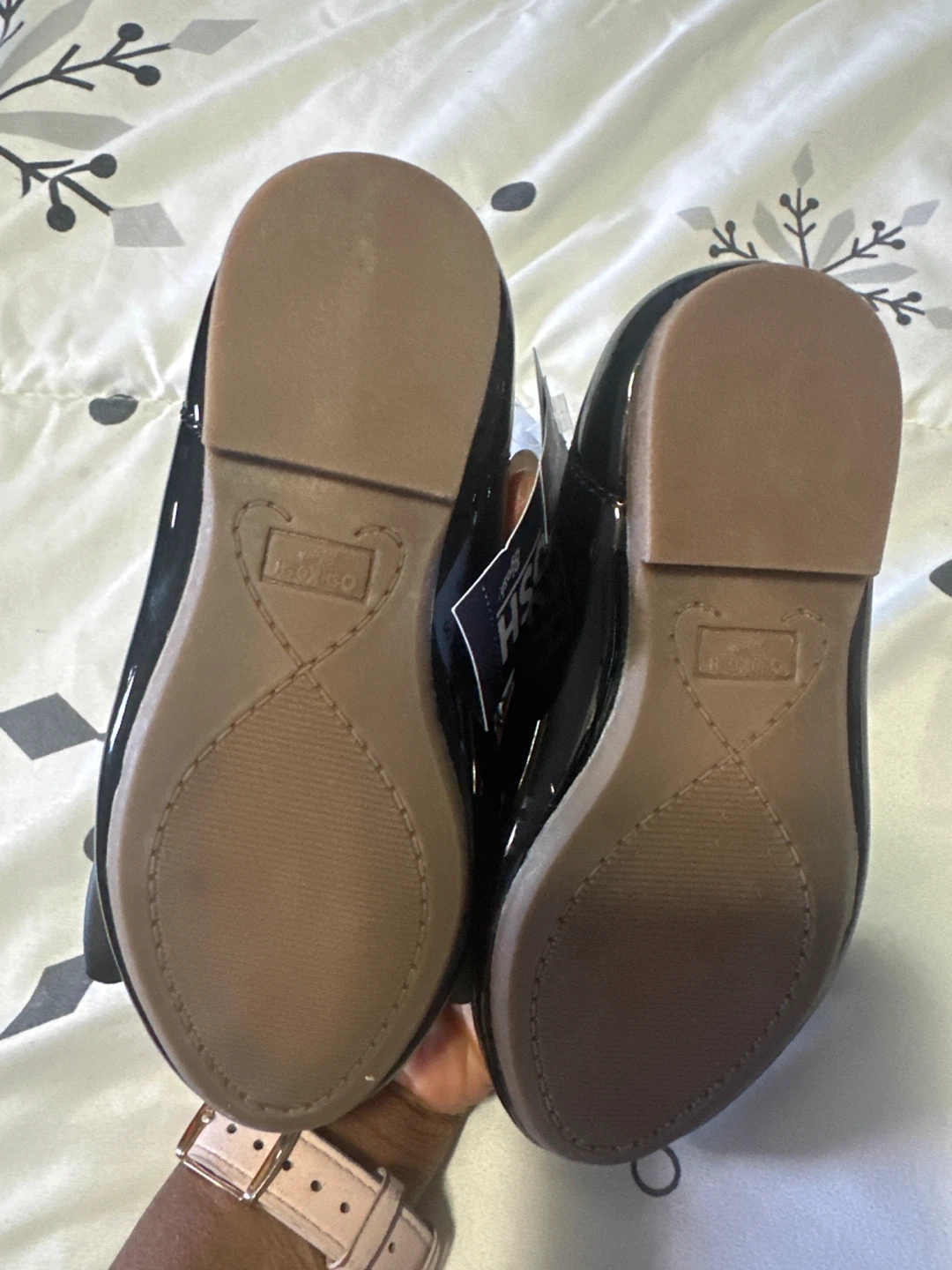 OshKosh B'gosh Toddler Girls Black Patent Bow Flats - photo 2