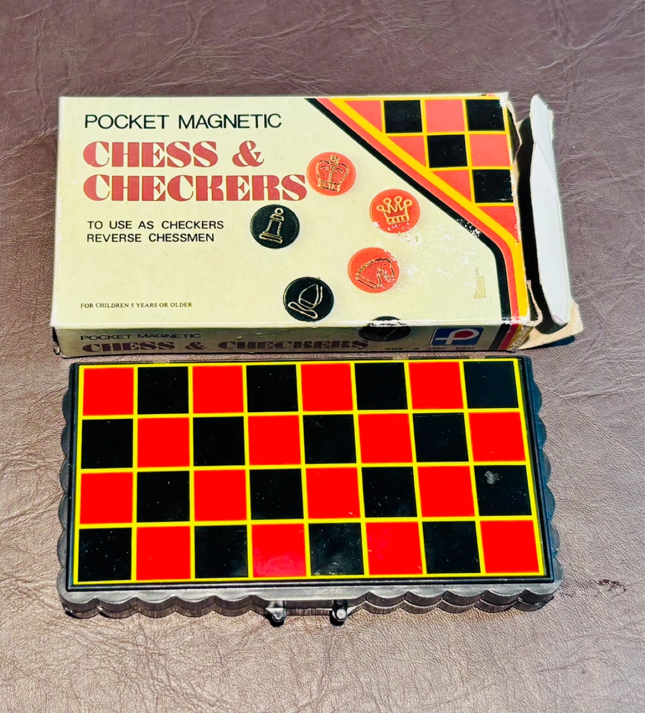 Travel size Magnetic Chess & Checkers Game - photo 3