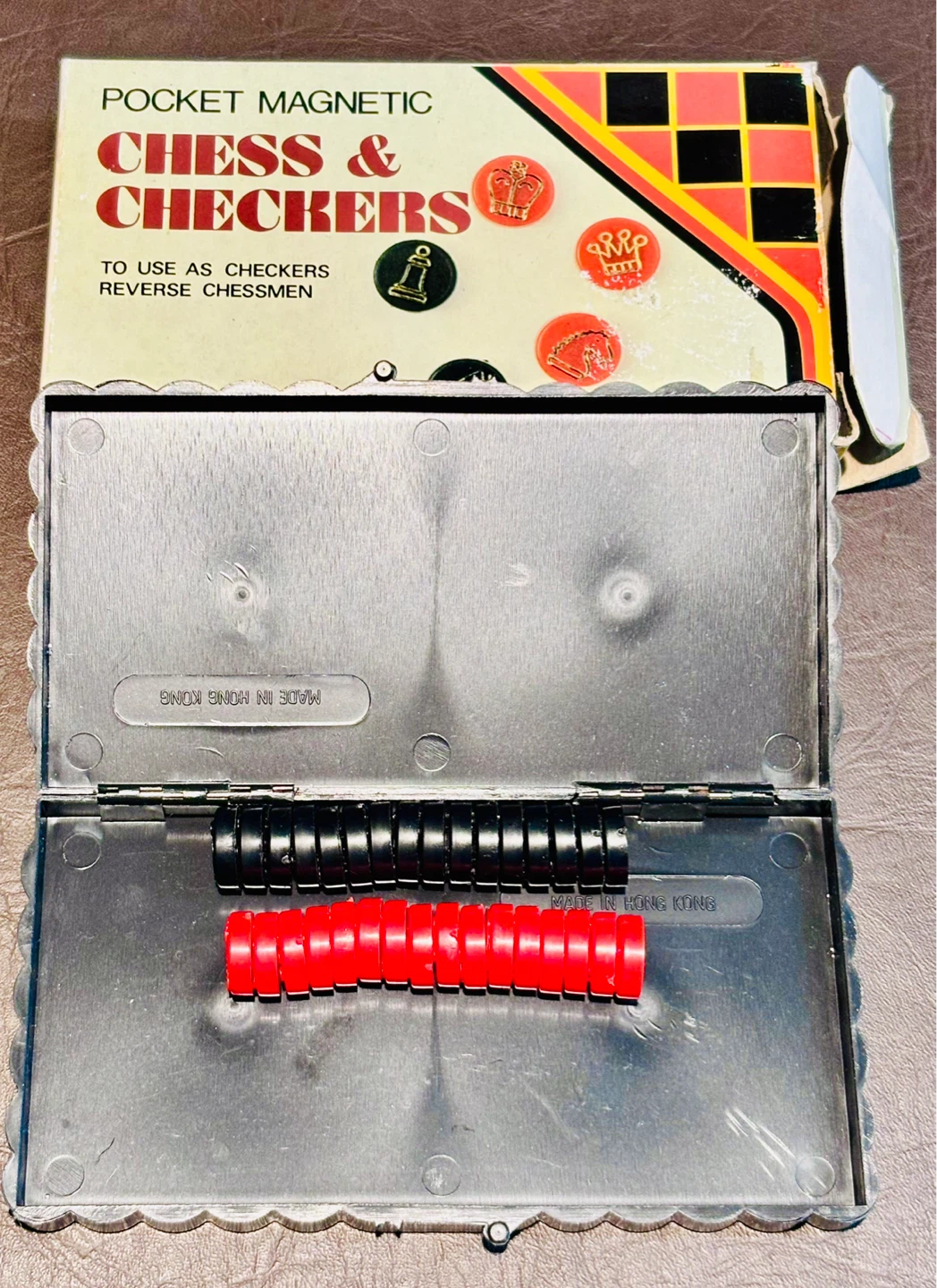 Travel size Magnetic Chess & Checkers Game - photo 4