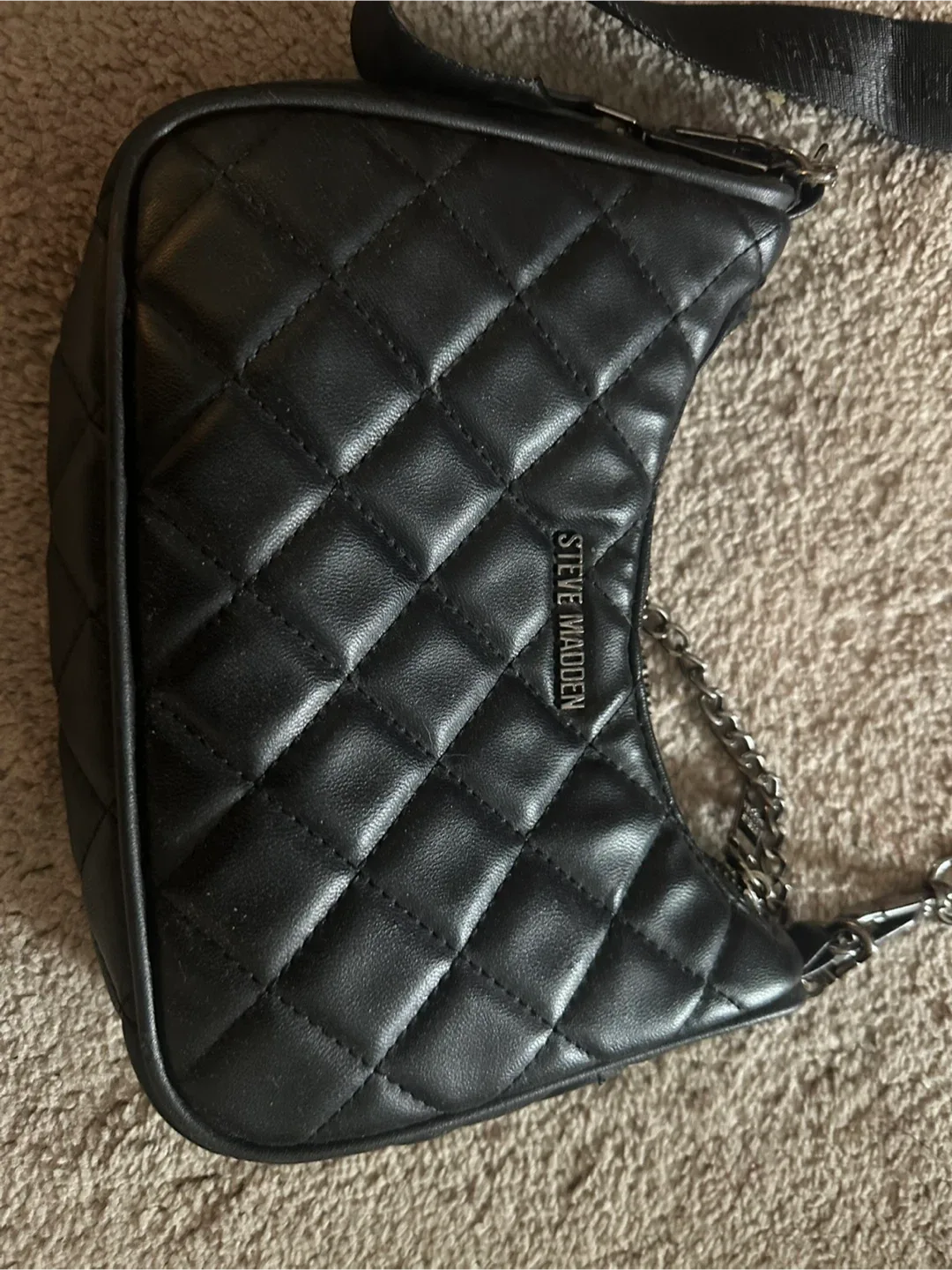 Steve Madden Quilted Shoulder Bag with Coin Pouch - photo 2